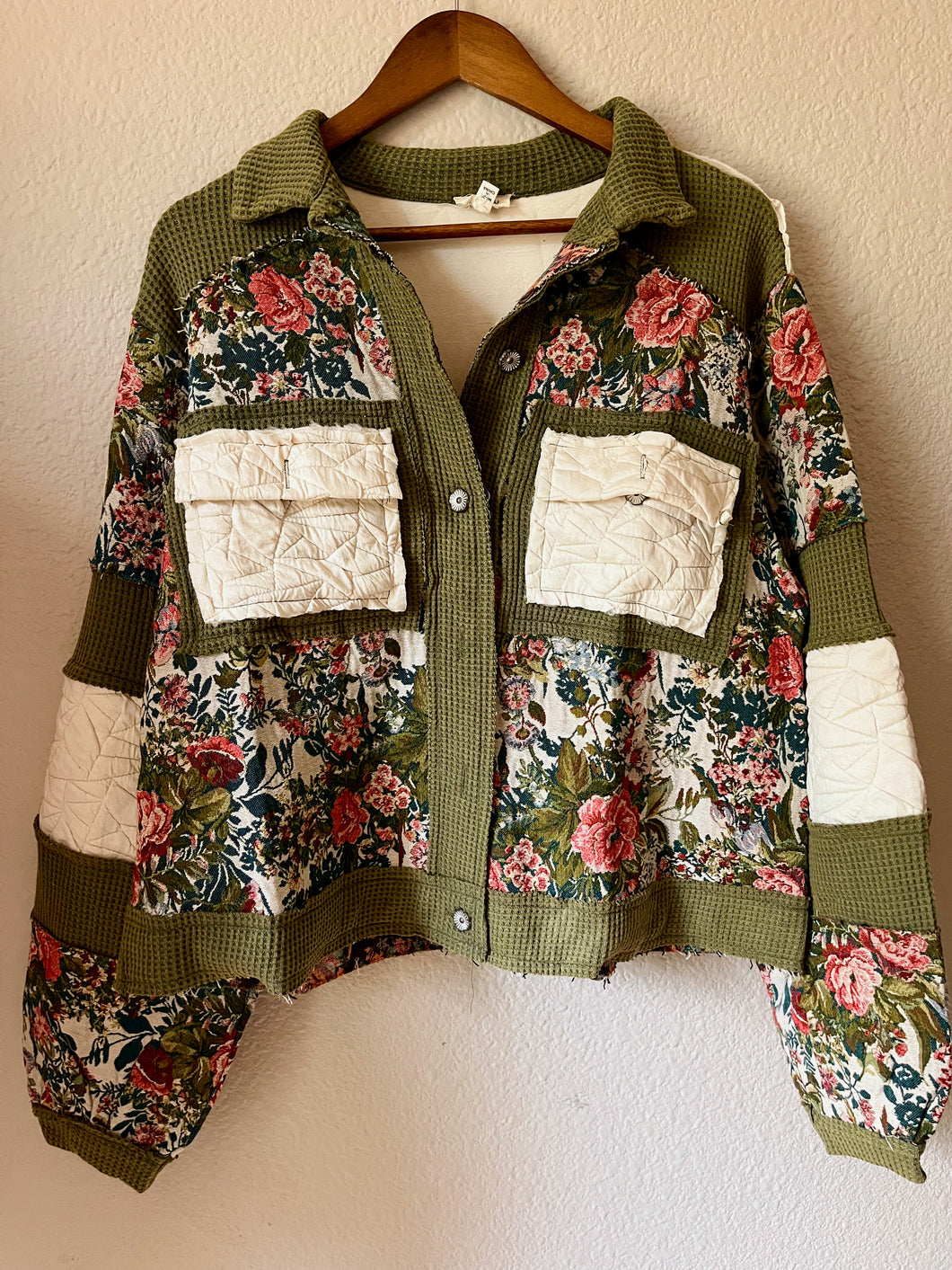 Vintage Olive Block Jacket