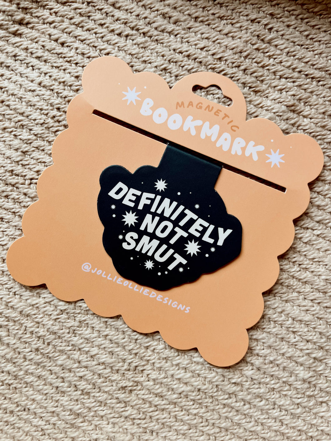 Not Smut Black Magnetic Bookmark