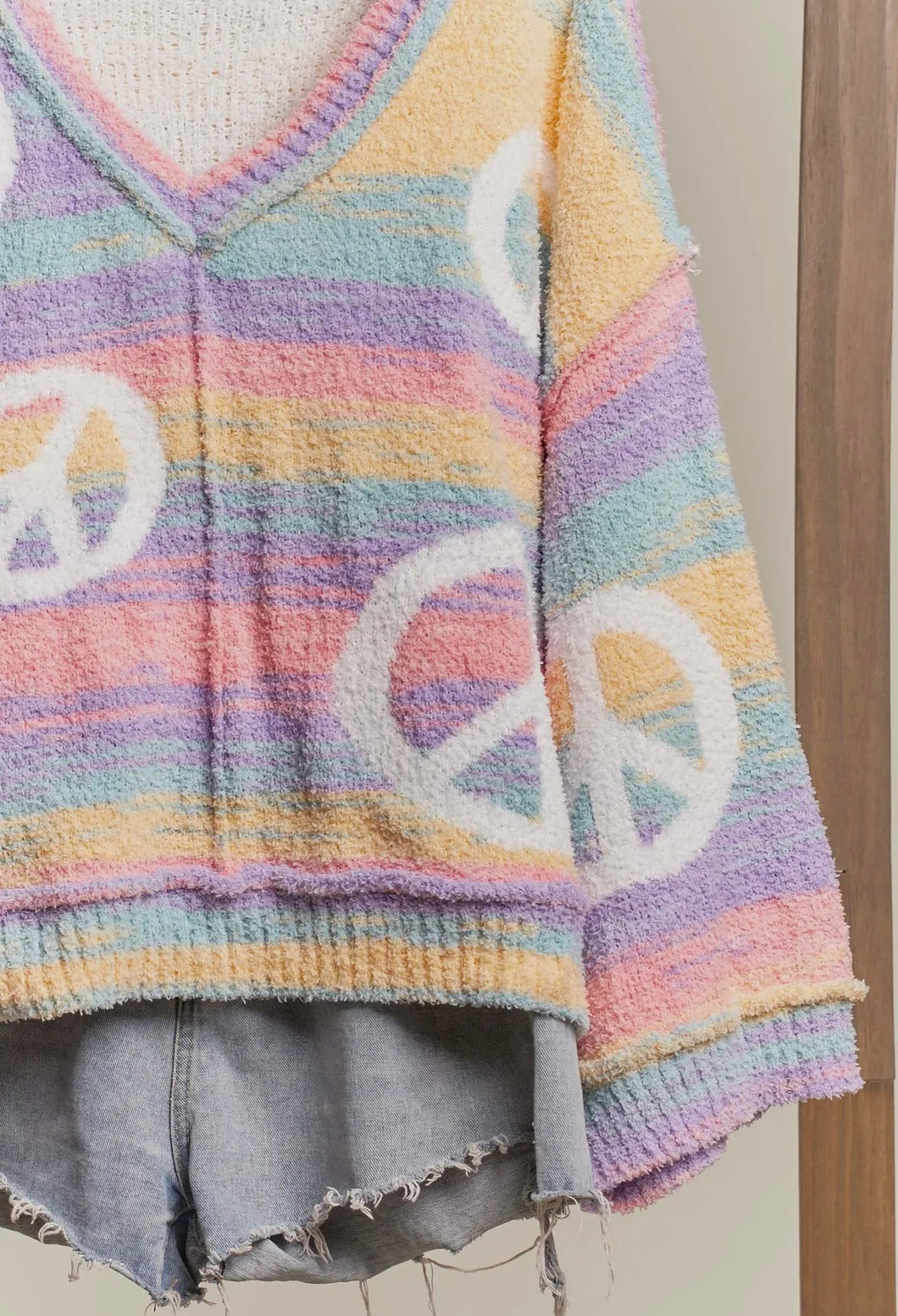 Rainbow + Peace Sweater