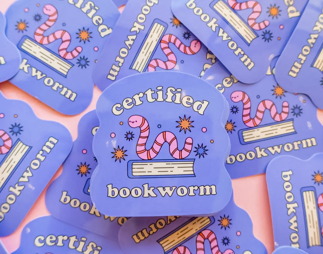 Certified Bookworm Sticker